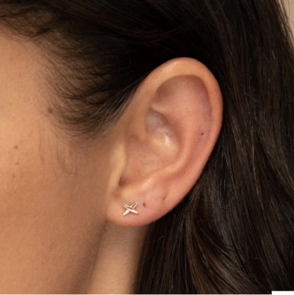 Mejuri X Stud Earrings
